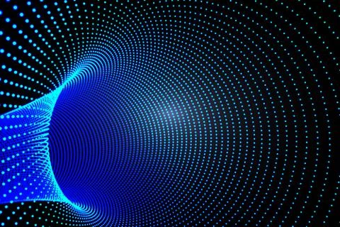 Abstract tunnel ,3d render Stock Illustration