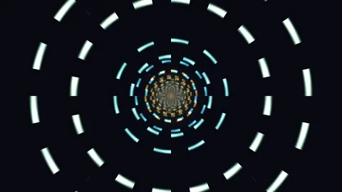 Abstract Tunnel Depth Indicator Seamless Loop Stock Footage 342404871
