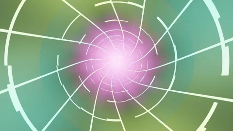 Abstract tunnel design with light and vibrant colors Stock Footage 337411229