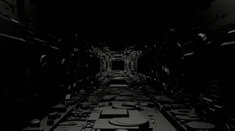 Abstract Tunnel Flight Stock Footage 64672828