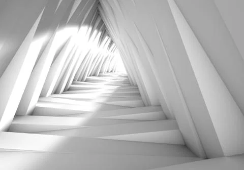 Abstract tunnel in the gray notes. The light at the end of the tunnel Stock Illustration