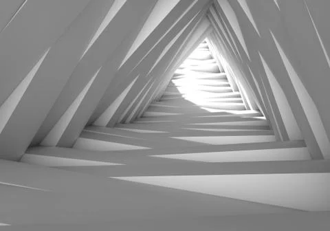 Abstract tunnel in the gray notes. The light at the end of the tunnel Stock Illustration