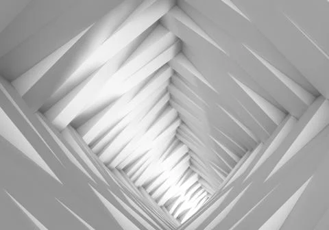 Abstract tunnel in the gray notes. The light at the end of the tunnel Stock Illustration