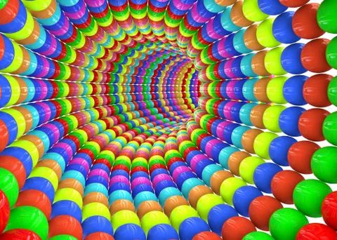 Abstract tunnel Stock Illustration