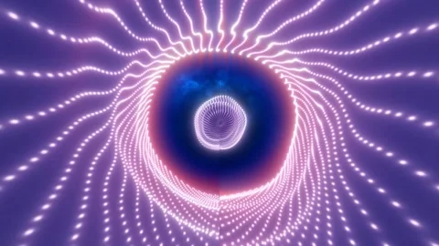 Abstract Tunnel of Lights Stock Footage 289117684