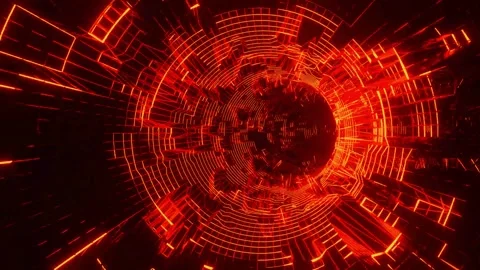 Abstract Tunnel Loop – Futuristic Motion Graphics Background Video stock 316461810