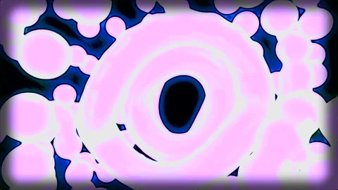 Abstract tunnel of molecular particles. Design. Glowing molecules moving in flow Stock Footage 234546636