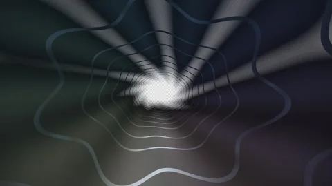 Abstract tunnel motion with light rays and gradients Stock Footage 340347501
