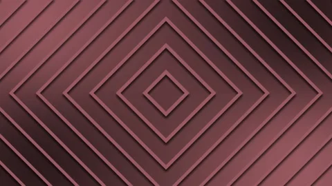 Abstract tunnel movement of square graphic elements in pink color Video stock 150444448