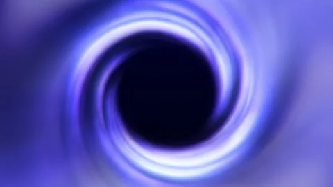 Abstract tunnel moving in hyperspace, blue energy vortex flying straight Video stock 277348586