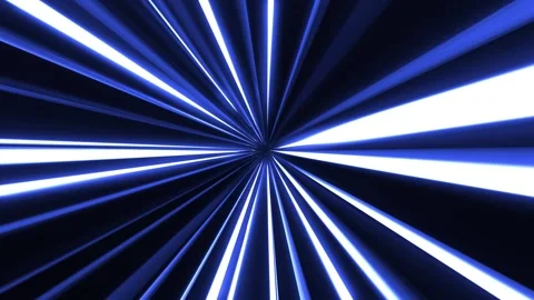 Abstract tunnel moving in hyperspace, blue energy vortex flying straight Stock Footage 293705295