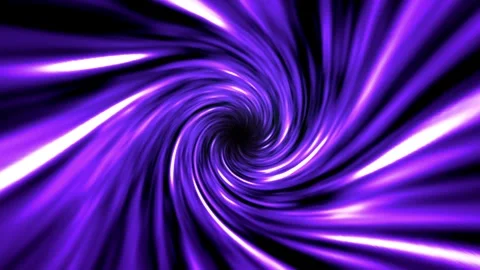 Abstract tunnel moving in hyperspace, blue energy vortex flying straight Stock Footage 303589671