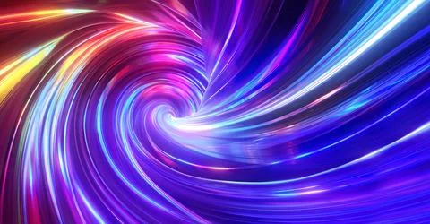 Abstract tunnel of a multicolor spectrum background. Stock-Illustration