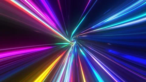 Abstract Tunnel Of A Multicolor Spectrum Video stock 202063876