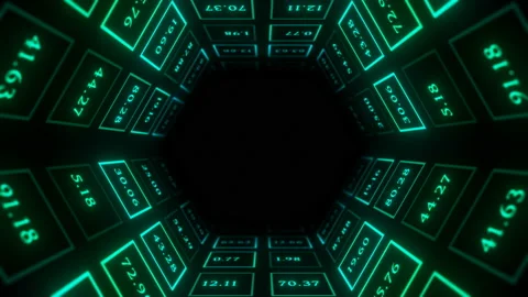 Abstract tunnel from numbers Stock-Footage 116517459