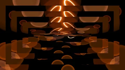 Abstract tunnel of orange Video stock 329662929