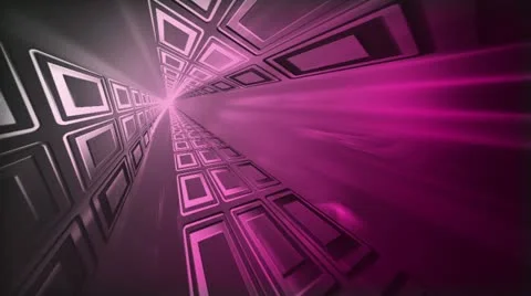 Abstract Tunnel Pink Stock Footage 20848886