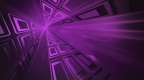 Abstract Tunnel Purple Stock Footage 25856787