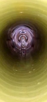 Abstract Tunnel Reflection A Surreal Perspective Stock Photos