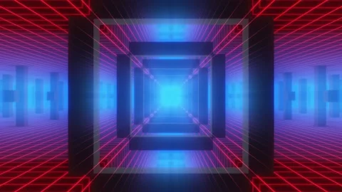 Abstract Tunnel Room Stock Footage 275146840