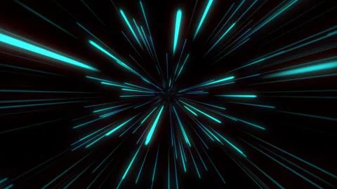 Abstract tunnel speed light Starburst background dynamic technology concept,  Stock Photos