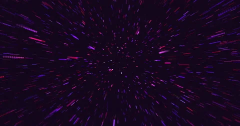 Abstract tunnel speed of light. Stream of bright lines in space, 4K animation. Stock Footage 208620108