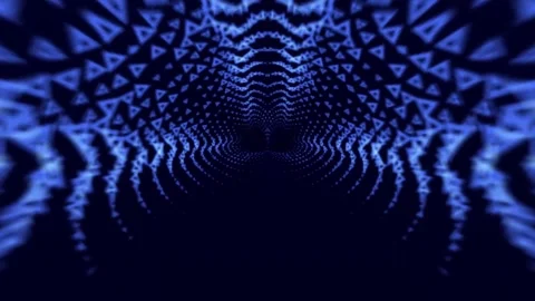 Abstract Tunnel of Triangles Stock Footage 289125307