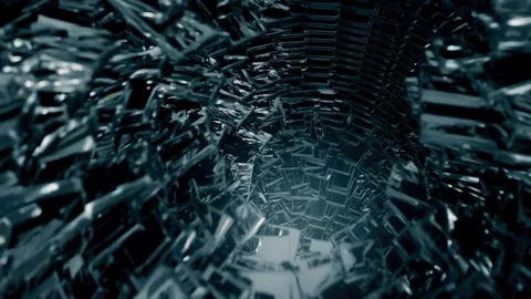 Abstract tunnel undulating in a seamless loop. Stock Footage