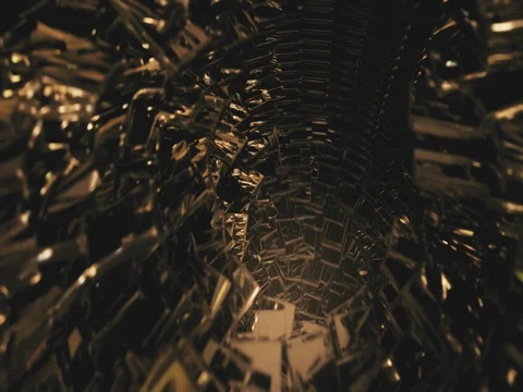 Abstract tunnel undulating in a seamless loop. Stock Footage
