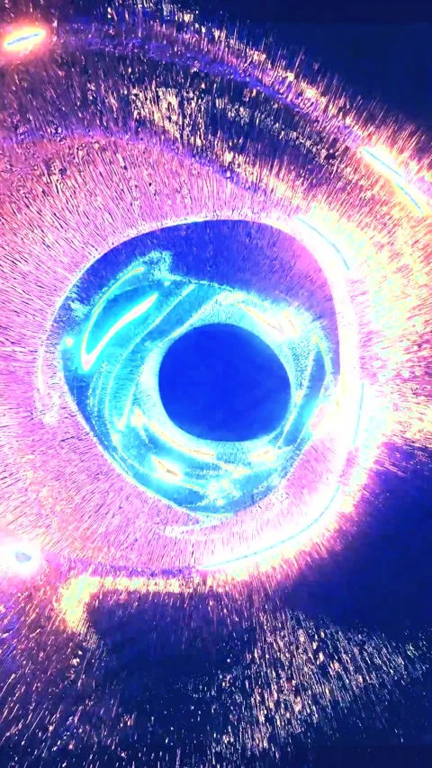 Abstract tunnel video loop for vj performance and digital backgrounds or sc.. Stock Footage 321568736
