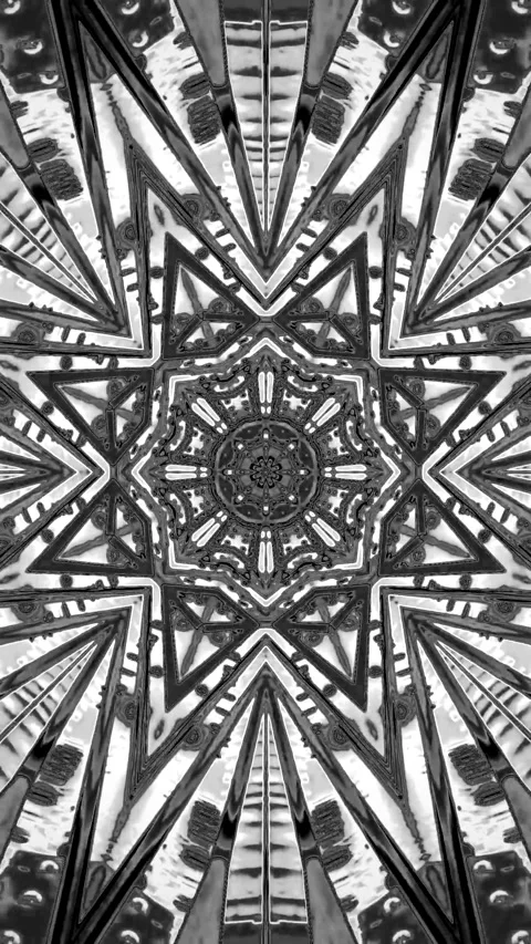 Abstract tunnel video vj loop screensaver seamless looping art kaleidoscope.. Video stock 321570211