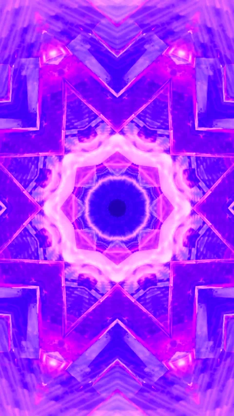 Abstract tunnel video vj loop screensaver with pink and blue neon lights en.. Stock Footage 321571441
