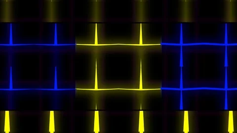 Abstract tunnel VJ motion background, mapping. night club party. Stock Footage 128123671