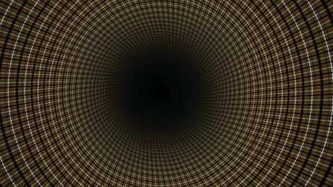 Abstract Tunnel Vortex with Grid Pattern and Dark Center. Stock Footage 333921784