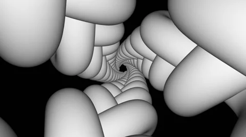 Abstract Tunnel.Seamless loop Stock Footage 46320271