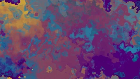 Abstract turbulent fluid pattern blending purple blue orange tones, vibrant Stock-Footage 330864453