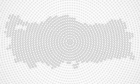 Abstract Turkey map of radial dots, halftone concept Stock Illustration