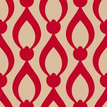 Abstract Turkish tulip seamless pattern. Floral vector ornament print Illustrazione stock