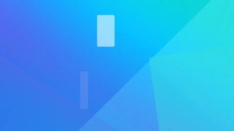 Abstract turquoise and blue gradient with translucent rectangular blocks an.. Stock Illustration