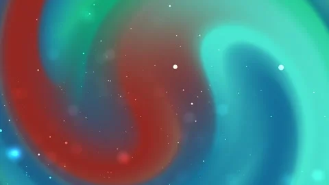 Abstract Turquoise and Orange Background with Bokeh Particles Vídeo Stock 335559633