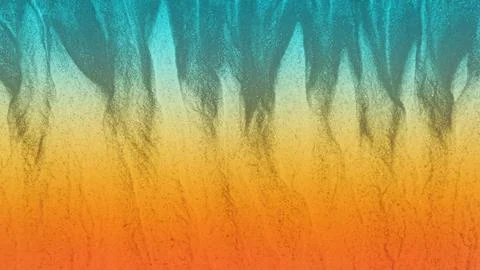 Abstract Turquoise and Orange Gradient Texture Background With Vertical Str.. Stock Illustration