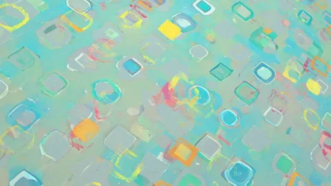 Abstract turquoise background with blurry square shapes. Slight looping mov.. Stock Footage 295071757