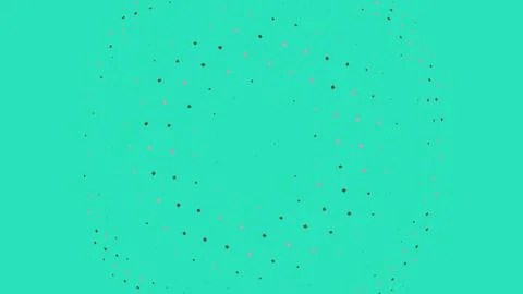 Abstract turquoise background with pink and brown dots pattern 库存插图