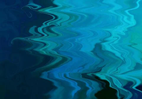 Abstract turquoise blue liquid marble wavy texture background or wallpaper Stock Illustration