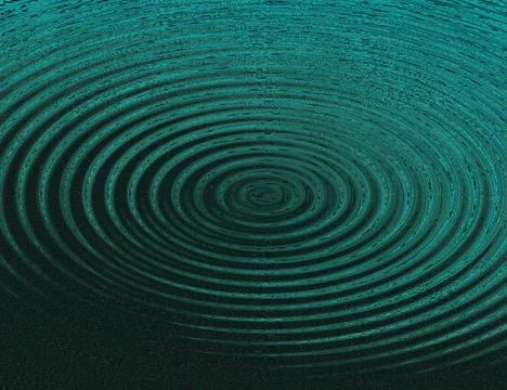 Abstract turquoise circular pattern with gradient and texture details Stock Illustration