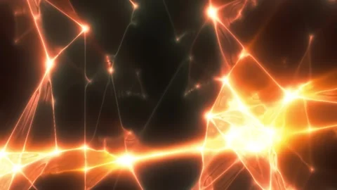 Abstract turquoise energy network with glowing nodes and connections Stock Footage 327082024