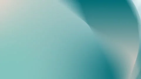 Abstract turquoise gradient with soft curved shapes. Seamless loop background. Stock Footage 300840204