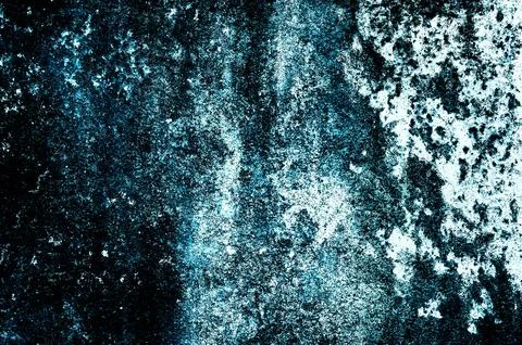 Abstract Turquoise Grunge Texture Background With Distressed Concrete Surf.. Stock Photos