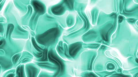 Abstract turquoise liquid with white highlights Stock Footage 324601008