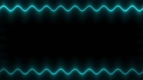 Abstract Turquoise Neon Frame Stock Footage 284396955